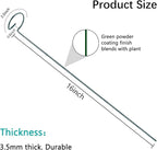 20 Pack 16 Inch Plant Support Stakes, Metal Single stemmed Flower Support Hoops，Garden Plant Stakes Plant Prop for Amaryllis Orchid Lily Rose Peony Tomatoes Gladiolus