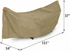 Deosk Waterproof Hammock Cover For 12ft Stand - Heavy Duty 420D Oxford Fabric, Hammock Stand Protective Cover With Adjustable Drawstring, Buckles, Handle 151"D X 54"W X 37" H(Khaki)