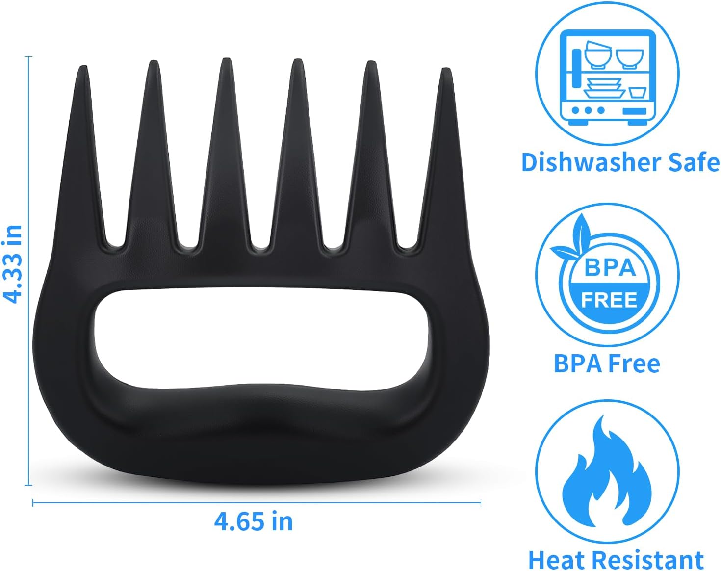 2-Pack Meat Shredder Claws for BBQ,Grilled Meat and Salad | Heavy Duty Grill Puller Shredding Tool for Pulled Pork, Chicken & Beef - Grill Accessories Gifts for Men/Women