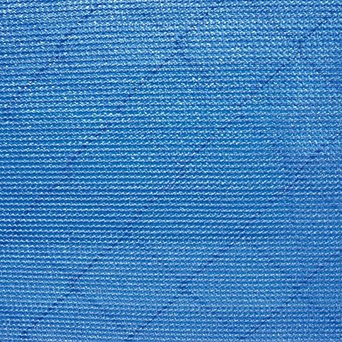 6'x50' 6ft tall 3rd gen royal blue fence on a desk or shelf