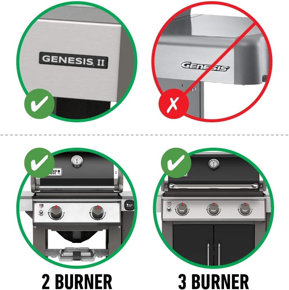 Weber® Grill Rotisserie Kit for Genesis II 200/300 Series | Great for Slow Roasting Chicken, Ribs, or Turkey on your Weber® Grill; Includes Spit, Forks, and Motor - Grill Accessories
