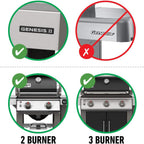 Weber® Grill Rotisserie Kit for Genesis II 200/300 Series | Great for Slow Roasting Chicken, Ribs, or Turkey on your Weber® Grill; Includes Spit, Forks, and Motor - Grill Accessories