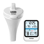 Sainlogic Floating Pool Thermometer, Wireless with High Precision and Easy Read, IP68 Waterproof for Outdoor Swimming, Hot Tub, Pond, Fish Tank, Patio and Aquarium