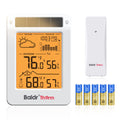 indoor outdoor thermometer wireless solar weather station with, main product view