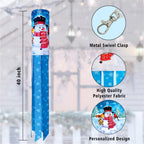 Winter Snowman Windsock 40 Inch Durable Outdoor Hanging Decoration | Merry Christmas, Happy New Year, Winter Wind Sock Flag, Yard Garden Patio Home Decor ﻿