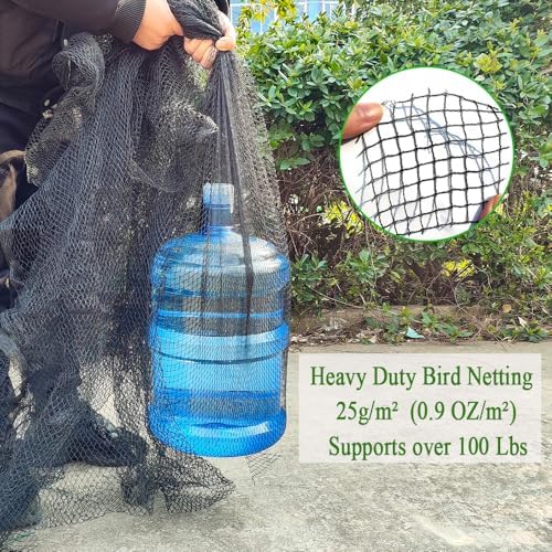 20x40 ft bird netting, 1/2" mesh, heavy duty, side view