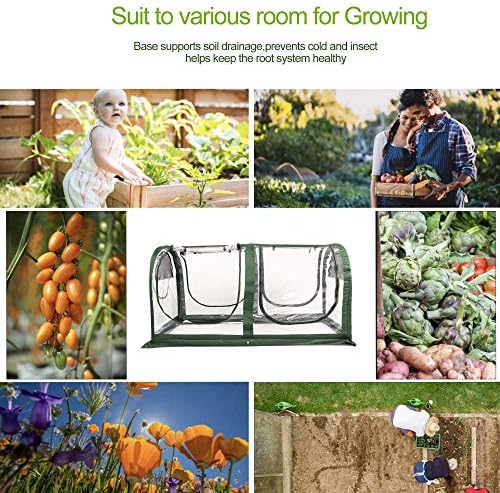 porayhut portable greenhouse tent, easy set-up gardening flower, front angle view