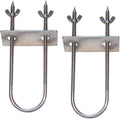 Rotisserie Fork U-Bolt Set, 7.5 in, 2 Pack, FT136 | Stainless steel trussing U-bolt helps secure whole pig, hog, lamb, and other large cuts to the rotisserie spit.