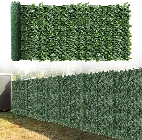ecoopts expandable artificial laurel fence wall décor faux, main product view