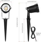 Low Voltage Landscape Lights Outdoor: 7W 700LM LED Landscape Lighting with Connectors for Tree Garden Yard Pathway | 12V 24V Warm White 2700K Spotlights | IP65 Waterproof | 12 Pack