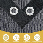 shade&beyond 90% sun shade cloth with grommets, 6', side view