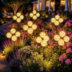 vignuto Solar Lights Outdoor Waterproof, 4 Packs, Solar Globe Lights, Garden Decor, Patio Decor, Unique Gifts for Women, Gifts for Grandma