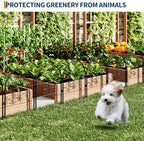 garvee decorative garden fence panels 4-pack, 20"x26" black, package contents
