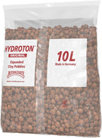 Hydroton Original Clay Pebbles - 10 Liter | Lightweight Expanded Clay Aggregate Made in Germany