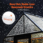 vevor 14 pack polycarbonate greenhouse panels, 2' x, close-up detail