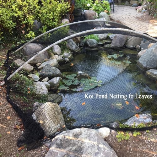 bird netting 30x30 ft, 1/2 in mesh heavy, front angle view
