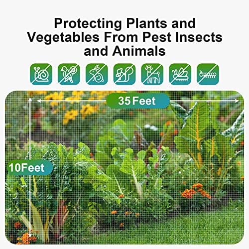 garden netting bird net 10x35ft for bug protection, side view