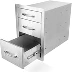 stanbroil triple access drawers for outdoor kitchen, 304, main product view
