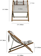 Solaris Outdoor Sling Chair, Comet Mist | Lightweight outdoor sling chair with aluminum frame, UV-resistant fabric, quick-dry cushions, and tool-free assembly.
