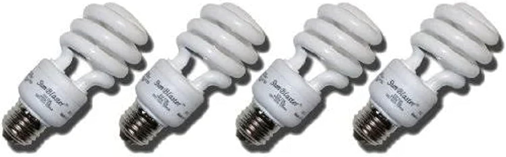 SunBlaster SL0900151 13 Watt Indoor Energy-Efficient Plant Grow Light Set with 4 CFL Lightbulbs for All Year Usage in Home