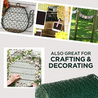 sls supply flora - green florist netting, customizable showing dimensions