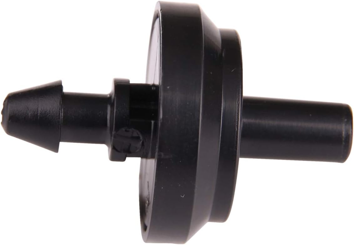 Raindrip PC4010B 1 GPH Pressure Compensating Drippers, Drip Irrigation Emitters for Drip Irrigation Gardening System, Maintains Constant Water Flow, 10-Pack, Black