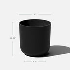 Veradek Mason Series Lima Planter - Round Planter for Indoor or Outdoor Porch/Garden | Made from Plastic-Stone Composite with Drainage Holes | Modern Décor for Succulents, Flowers, Small Plants