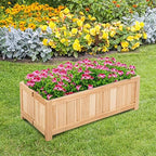 costway planter garden bed, folding planter box, 27.5" shown in use