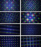 Motion 8 Patterns in 1 Red, Green, and Blue Outdoor Christmas Laser Lights Projector with remote control and Security Lock