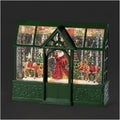 roman lighted swirl greenhouse santa and reindeer snow, main product view