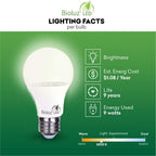 Full Spectrum Grow Light Bulbs for Indoor Plants, A19 9W LED Bulbs Indoor Outdoor Energy-Efficient 3000K Soft White Plant Light Bulbs FCC RoHS Compliant UL Listed
