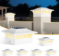 jofios solar fence post lights 6pack, cap lights, main product view