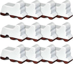 Kigeli 12 Pcs Resin Pot Feet for Outdoor Planters 3 Inch Long 1.5 Inch Tall Flower Handmade Elevator Plant Feet Frost Proof Lifter for 14-20 in Pot(White)