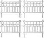 gardenised plastic outdoor decor garden flower edger fence, main product view