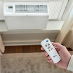 lg 6,000 btu window air conditioner, 115v, cools, close-up detail