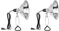Simple Deluxe Clamp Light with 8.5 Inch Adjustable Aluminum Reflector, Suit for E26 Socket Max 150 Watt Lamp (No Bulb Included), 6 Feet 18/2 SPT-2 Cord, 2 Pack