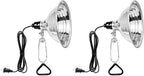 Simple Deluxe Clamp Light with 8.5 Inch Adjustable Aluminum Reflector, Suit for E26 Socket Max 150 Watt Lamp (No Bulb Included), 6 Feet 18/2 SPT-2 Cord, 2 Pack