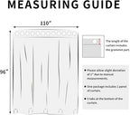 Easy-Going Linen Look Outdoor Curtains Waterproof Windproof Porch Curtains, Soft Thicken Outdoor Privacy Curtains for Patio, Gazebo, Grommet Top and Tab Bottom Drape, 1 Panel, 110x96 inch, Sky Blue