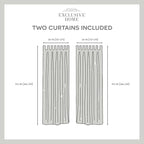 Exclusive Home Cabana Solid Indoor/Outdoor Light Filtering Hook-and-Loop Tab Top Curtain Panel Pair, 54"x132", White