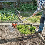 baraystus rotary cultivator garden rotary tiller adjustable stainless, close-up detail