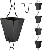 te deum square link rain chain, 8.5 feet, main product view