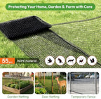 deer fence for garden 4ftx50ft, plastic mesh garden showing dimensions