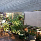 8x20 ft shade cloth for patio, 90% uv shown in use