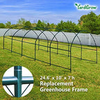 yardgrow greenhouse frames for larger hot garden house shown in use