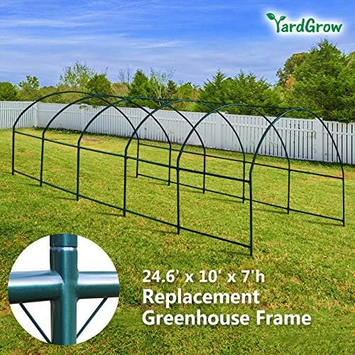 yardgrow greenhouse frames for larger hot garden house shown in use