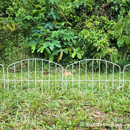 shoplala garden fence border (10 panels) 13in(l) x, view 9