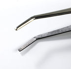Wazakura Bonsai Curved Tip Tweezer with Spatula MADE IN JAPAN 8-1/4in(210mm) Stainless Steel