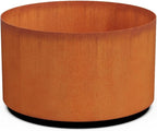 PLANTERCRAFT Corten Steel Metal Planter Box, Round Sizes, Modern Garden Steel planters for Commercial and Residential Outdoor Use.