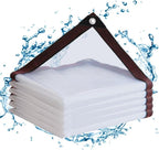 clear tarp heavy duty waterproof,90% transparent with grommets, main product view
