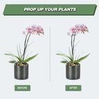 Joyhalo 12 Pack Plant Support Stakes 24 Inch, Plant Stakes, Flower Stakes with 24 Twist Ties, Garden Sticks for Plants Iris, Dahlia, Gladiolus, Amaryllis, Rose, Sunflower, Tomato, Sapling Etc